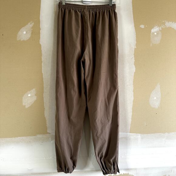 Vintage Jamie Sadock Jogger Pants Elastic Waistband Slash Pockets Brown Small - Picture 7 of 7